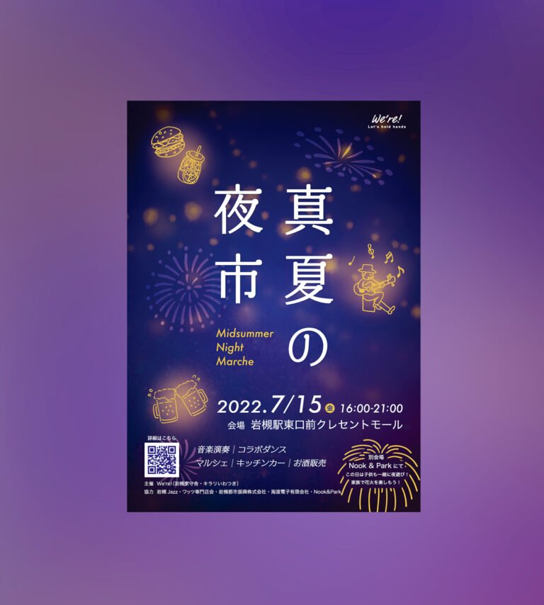 真夏の夜市-2022.7.15 Fri＠岩槻駅東口クレセントモール 16:00 START
